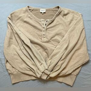 Peach Love California Tan Long Sleeve Top